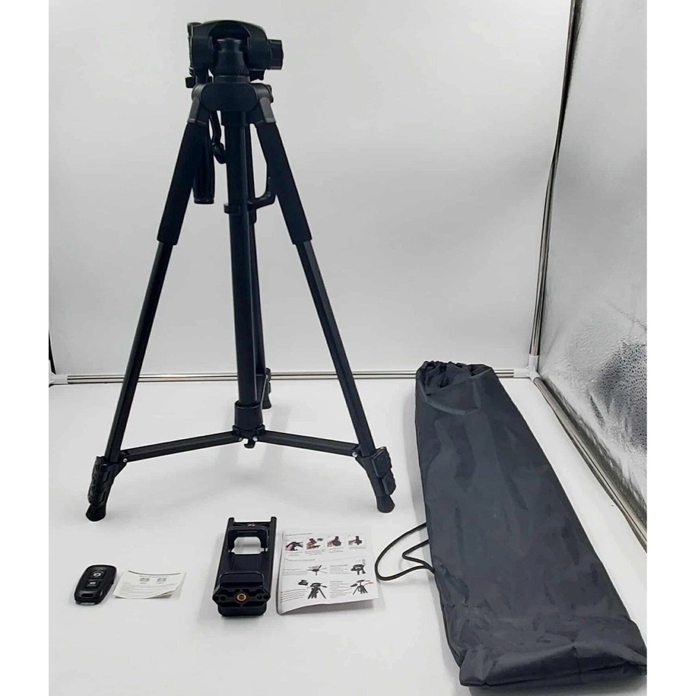 Mobile Phone Shooting Stand Metal Tripod Equipped With 3D Gimbal And Quick Rel